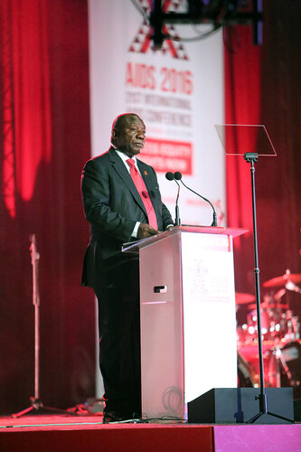 21st International AIDS Conference (AIDS 2016), Durban, South Africa.
Monday 18th July 2016, VENUE : Durban ICC Main Hall
Opening Ceremony
Speaker : Deputy President of South Africa : Cyril Ramaphosa
Photo©International AIDS Society/Abhi Indrarajan