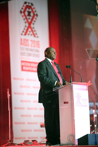 21st International AIDS Conference (AIDS 2016), Durban, South Africa.
Monday 18th July 2016, VENUE : Durban ICC Main Hall
Opening Ceremony
Speaker : Deputy President of South Africa : Cyril Ramaphosa
Photo©International AIDS Society/Abhi Indrarajan