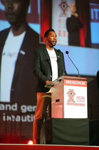 21st International AIDS Conference (AIDS 2016), Durban, South Africa.
Monday 18th July 2016, VENUE : Durban ICC Main Hall
Opening Ceremony
Closing Speaker : Nelson Mandela's grandson Ndaba Mandela
Photo©International AIDS Society/Abhi Indrarajan