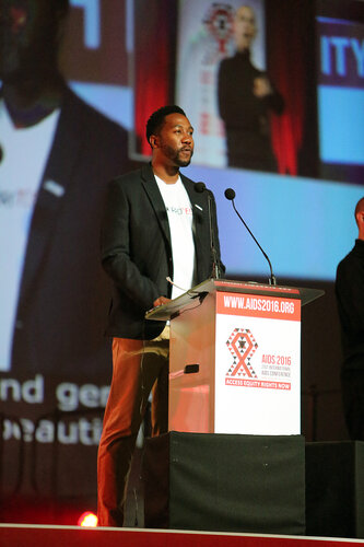 21st International AIDS Conference (AIDS 2016), Durban, South Africa.
Monday 18th July 2016, VENUE : Durban ICC Main Hall
Opening Ceremony
Closing Speaker : Nelson Mandela's grandson Ndaba Mandela
Photo©International AIDS Society/Abhi Indrarajan