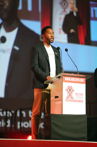21st International AIDS Conference (AIDS 2016), Durban, South Africa.
Monday 18th July 2016, VENUE : Durban ICC Main Hall
Opening Ceremony
Closing Speaker : Nelson Mandela's grandson Ndaba Mandela
Photo©International AIDS Society/Abhi Indrarajan