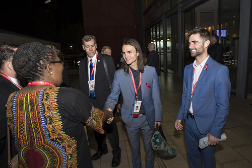 21st International AIDS Conference (AIDS 2016), Durban, South Africa.
Photo shows Backstage before the Opening Ceremony.
Photo©International AIDS Society/Steve Forrest/Workers' Photos