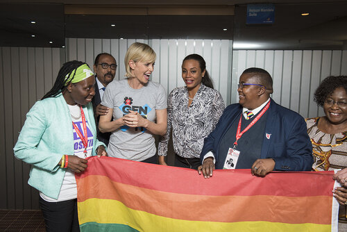 21st International AIDS Conference (AIDS 2016), Durban, South Africa.
Photo shows Backstage before the Opening Ceremony.
Photo©International AIDS Society/Steve Forrest/Workers' Photos