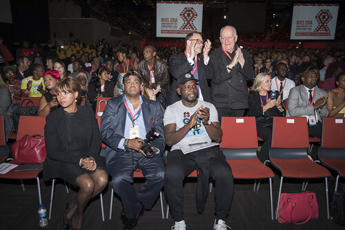 21st International AIDS Conference (AIDS 2016), Durban, South Africa.
Photo shows Charlize Theron, from the Charlize Theron Outreach Project, United States, speaking at the Opening Ceremony.
Photo©International AIDS Society/Steve Forrest/Workers' Photos