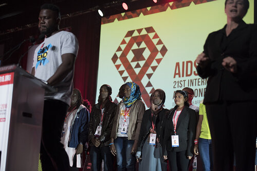 21st International AIDS Conference (AIDS 2016), Durban, South Africa.
Photo shows the Opening Ceremony.
Photo©International AIDS Society/Steve Forrest/Workers' Photos