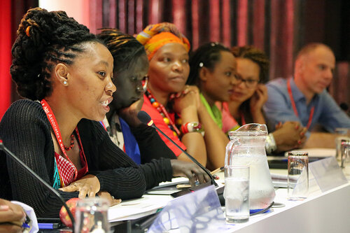 21st International AIDS Conference (AIDS 2016), Durban, South Africa.
Monday 18th July 2016, VENUE : Global Village - Room 1
GV MEET THE EXPERTS : GETTING A SEAT AT THE TABLE : YOUNG LEADERS SHARE THE HIGHS AND LOWS OF LEADERSHIP AND ACCOUNTABILITY (MOGS01)
Speaker : Ebony Johnson (USA)
Photo©International AIDS Society/Abhi Indrarajan