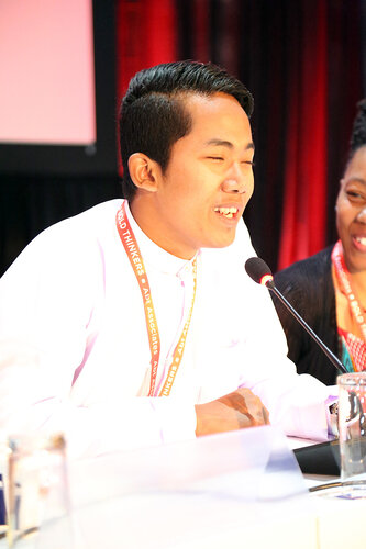 21st International AIDS Conference (AIDS 2016), Durban, South Africa.
Monday 18th July 2016, VENUE : Global Village - Room 1
GV MEET THE EXPERTS : GETTING A SEAT AT THE TABLE : YOUNG LEADERS SHARE THE HIGHS AND LOWS OF LEADERSHIP AND ACCOUNTABILITY (MOGS01)
Speaker : Myo Thet OO (Myanmar)
Photo©International AIDS Society/Abhi Indrarajan