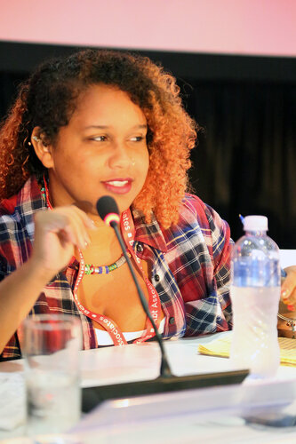 21st International AIDS Conference (AIDS 2016), Durban, South Africa.
Monday 18th July 2016, VENUE : Global Village - Room 1
GV MEET THE EXPERTS : GETTING A SEAT AT THE TABLE : YOUNG LEADERS SHARE THE HIGHS AND LOWS OF LEADERSHIP AND ACCOUNTABILITY (MOGS01)
Speaker : L'Orangelis Thomas Negron (Puerto Rico)
Photo©International AIDS Society/Abhi Indrarajan