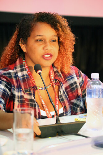 21st International AIDS Conference (AIDS 2016), Durban, South Africa.
Monday 18th July 2016, VENUE : Global Village - Room 1
GV MEET THE EXPERTS : GETTING A SEAT AT THE TABLE : YOUNG LEADERS SHARE THE HIGHS AND LOWS OF LEADERSHIP AND ACCOUNTABILITY (MOGS01)
Speaker : L'Orangelis Thomas Negron (Puerto Rico)
Photo©International AIDS Society/Abhi Indrarajan
