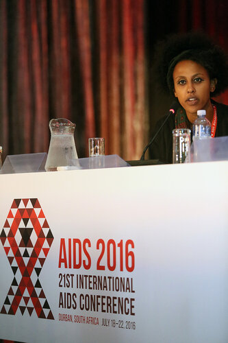 21st International AIDS Conference (AIDS 2016), Durban, South Africa.
Monday 18th July 2016, VENUE : Global Village - Room 1
GV MEET THE EXPERTS : GETTING A SEAT AT THE TABLE : YOUNG LEADERS SHARE THE HIGHS AND LOWS OF LEADERSHIP AND ACCOUNTABILITY (MOGS01)
Speaker : Meheret Melles (USA)
Photo©International AIDS Society/Abhi Indrarajan