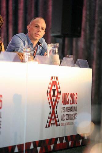21st International AIDS Conference (AIDS 2016), Durban, South Africa.
Monday 18th July 2016, VENUE : Global Village - Room 1
GV MEET THE EXPERTS : GETTING A SEAT AT THE TABLE : YOUNG LEADERS SHARE THE HIGHS AND LOWS OF LEADERSHIP AND ACCOUNTABILITY (MOGS01)
Speaker : Raoul Fransen Dos Santos (Netherlands)
Photo©International AIDS Society/Abhi Indrarajan