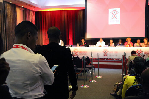 21st International AIDS Conference (AIDS 2016), Durban, South Africa.
Monday 18th July 2016, VENUE : Global Village - Room 1
GV MEET THE EXPERTS : GETTING A SEAT AT THE TABLE : YOUNG LEADERS SHARE THE HIGHS AND LOWS OF LEADERSHIP AND ACCOUNTABILITY (MOGS01)
Audience Interacting
Photo©International AIDS Society/Abhi Indrarajan