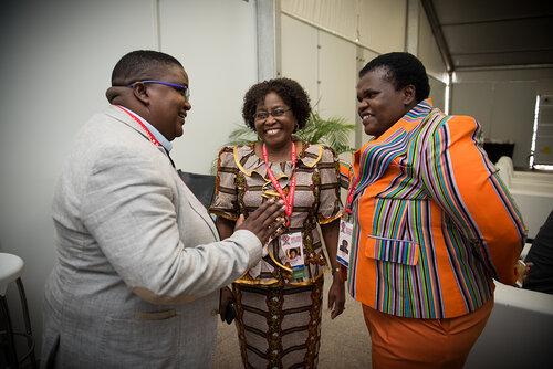21st International AIDS Conference (AIDS 2016), Durban, South Africa. Photo shows: Official AIDS 2016 Opening Press Conference. Photo©International AIDS Society/Marcus Rose
