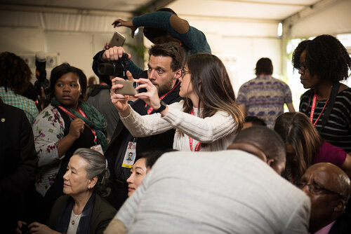 21st International AIDS Conference (AIDS 2016), Durban, South Africa. Photo shows: Official AIDS 2016 Opening Press Conference. Photo©International AIDS Society/Marcus Rose
