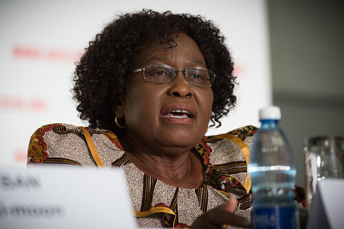 21st International AIDS Conference (AIDS 2016), Durban, South Africa. Photo shows: Official AIDS 2016 Opening Press Conference. Olive Shisana. Photo©International AIDS Society/Marcus Rose