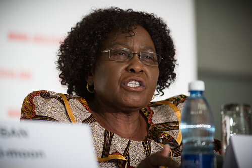 21st International AIDS Conference (AIDS 2016), Durban, South Africa. Photo shows: Official AIDS 2016 Opening Press Conference. Olive Shisana. Photo©International AIDS Society/Marcus Rose