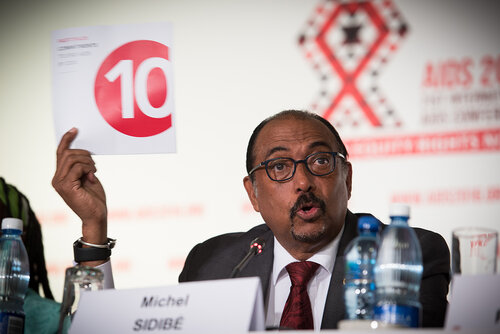 21st International AIDS Conference (AIDS 2016), Durban, South Africa. Photo shows: Official AIDS 2016 Opening Press Conference. Michel Sidibe. Photo©International AIDS Society/Marcus Rose