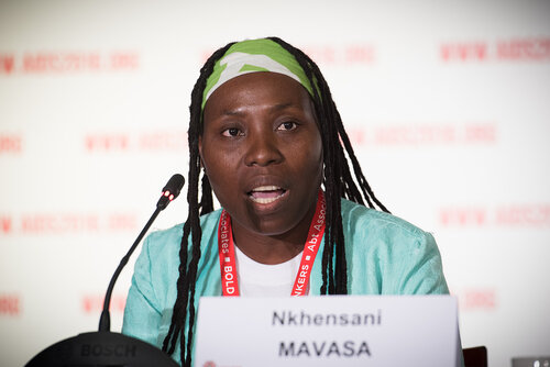 21st International AIDS Conference (AIDS 2016), Durban, South Africa. Photo shows: Official AIDS 2016 Opening Press Conference. Nkhensani Mavasa. Photo©International AIDS Society/Marcus Rose