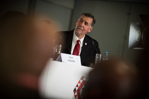 21st International AIDS Conference (AIDS 2016), Durban, South Africa. Photo shows: Official AIDS 2016 Opening Press Conference. Chris Beyrer. Photo©International AIDS Society/Marcus Rose