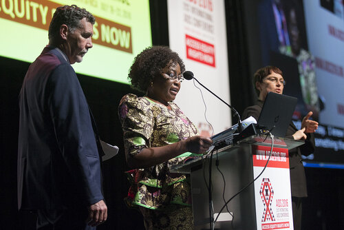 21st International AIDS Conference (AIDS 2016), Durban, South Africa.
Rapporteur & Closing Session (FRPL0208)
Closing remarks 
Chris Beyrer, Johns Hopkins University, United States 
Olive Shisana, Evidence Based Solutions, South Africa (FRPL0211), 22 July, 2016.
Photo©International AIDS Society/Rogan Ward
