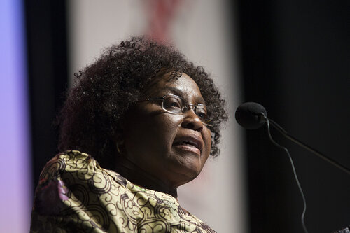 21st International AIDS Conference (AIDS 2016), Durban, South Africa.
Rapporteur & Closing Session (FRPL0208)
Closing remarks 
Olive Shisana, Evidence Based Solutions, South Africa (FRPL0211), 22 July, 2016.
Photo©International AIDS Society/Rogan Ward