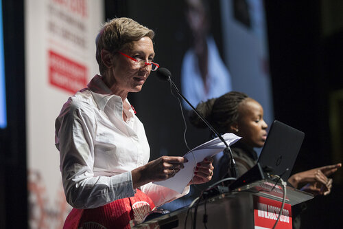 21st International AIDS Conference (AIDS 2016), Durban, South Africa.
Rapporteur & Closing Session (FRPL0208)
Closing remarks 
Linda-Gail Bekker, Desmond Tutu HIV Centre, South Africa, 22 July, 2016.
Photo©International AIDS Society/Rogan Ward