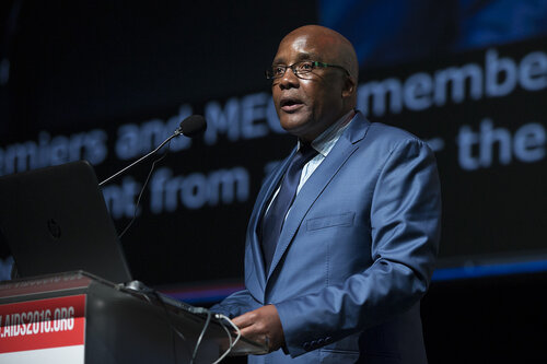 21st International AIDS Conference (AIDS 2016), Durban, South Africa.
Rapporteur & Closing Session (FRPL0208)
Closing Remarks 
Aaron Motsoaledi, Department of Health, South Africa, South Africa (FRPL0213), 22 July, 2016.
Photo©International AIDS Society/Rogan Ward