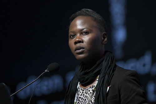 21st International AIDS Conference (AIDS 2016), Durban, South Africa.
Rapporteur & Closing Session (FRPL0208)
Community partners address 
Svitlana Moroz, Eurasian Women’s Network on AIDS, Ukraine 
Duncan Moeketse, Global Network of Young People Living with HIV (Y+), South Africa 
Gennady Roshchupkin, Eurasian Coalition on Male Health, Ukraine (FRPL0214), 22 July, 2016.
Photo©International AIDS Society/Rogan Ward