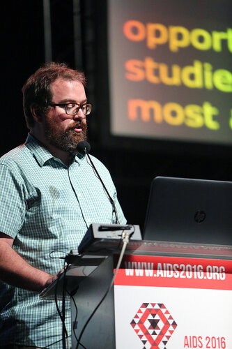 21st International AIDS Conference (AIDS 2016), Durban, South Africa.
Rapporteur & Closing Session
Friday 22nd July 2016 : Venue - Durban ICC - Session Room 1
Lyle McKinnon, Centre for the AIDS Programme of Research in South Africa (CAPRISA), South Africa 
Photo©International AIDS Society/Abhi Indrarajan