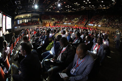 21st International AIDS Conference (AIDS 2016), Durban, South Africa.
Rapporteur & Closing Session
Friday 22nd July 2016 : Venue - Durban ICC - Session Room 1
Audience
Photo©International AIDS Society/Abhi Indrarajan
