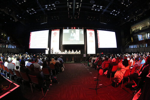 21st International AIDS Conference (AIDS 2016), Durban, South Africa.
Rapporteur & Closing Session
Friday 22nd July 2016 : Venue - Durban ICC - Session Room 1
Audience
Photo©International AIDS Society/Abhi Indrarajan
