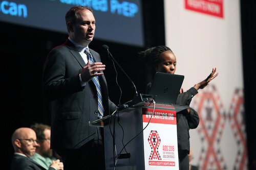 21st International AIDS Conference (AIDS 2016), Durban, South Africa.
Rapporteur & Closing Session
Friday 22nd July 2016 : Venue - Durban ICC - Session Room 1
Patrick Sullivan, Emory University, United States 
Photo©International AIDS Society/Abhi Indrarajan