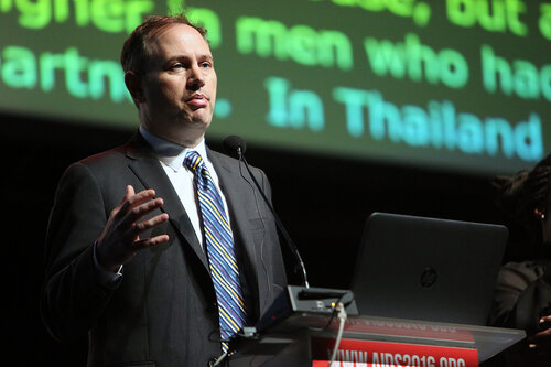 21st International AIDS Conference (AIDS 2016), Durban, South Africa.
Rapporteur & Closing Session
Friday 22nd July 2016 : Venue - Durban ICC - Session Room 1
Patrick Sullivan, Emory University, United States 
Photo©International AIDS Society/Abhi Indrarajan