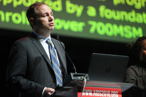 21st International AIDS Conference (AIDS 2016), Durban, South Africa.
Rapporteur & Closing Session
Friday 22nd July 2016 : Venue - Durban ICC - Session Room 1
Patrick Sullivan, Emory University, United States 
Photo©International AIDS Society/Abhi Indrarajan