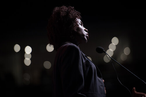 21st International AIDS Conference (AIDS2016), Durban, South Africa. Photo shows: Closing Plenary. Olayide Akanni, Journalists Against AIDS (JAAIDS) Nigeria. Photo©International AIDS Society/Marcus Rose