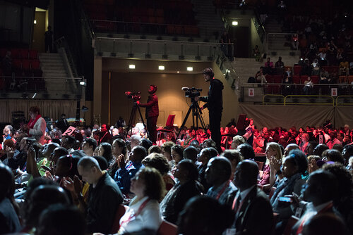 21st International AIDS Conference (AIDS2016), Durban, South Africa. Photo shows: Closing Plenary. Photo©International AIDS Society/Marcus Rose