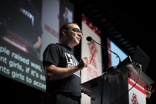 21st International AIDS Conference (AIDS2016), Durban, South Africa. Photo shows: Closing Plenary. Christoforos Mallouris, UNAIDS. Photo©International AIDS Society/Marcus Rose