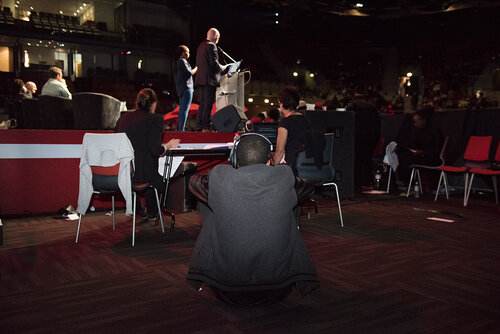 21st International AIDS Conference (AIDS2016), Durban, South Africa. Photo shows: Closing Plenary. Photo©International AIDS Society/Marcus Rose