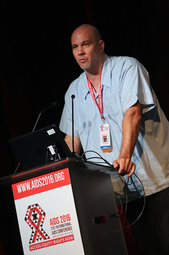 21st International AIDS Conference (AIDS 2016), Durban, South Africa.
AIDS 2016 Pre-Conference Report Back (FRSS02)
Friday 22nd July 2016 : Venue - Durban ICC - Session Room 7
Pato Hebert, MSMGF, United States 
Photo©International AIDS Society/Abhi Indrarajan