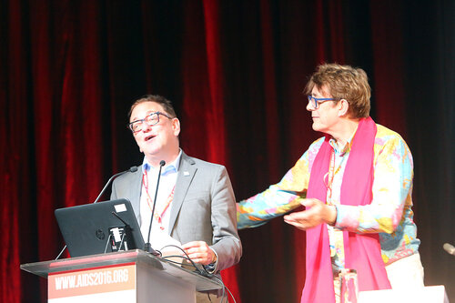 21st International AIDS Conference (AIDS 2016), Durban, South Africa.
AIDS 2016 Pre-Conference Report Back (FRSS02)
Friday 22nd July 2016 : Venue - Durban ICC - Session Room 7
Kevin Osborne and Julian Vincent Hows
Photo©International AIDS Society/Abhi Indrarajan