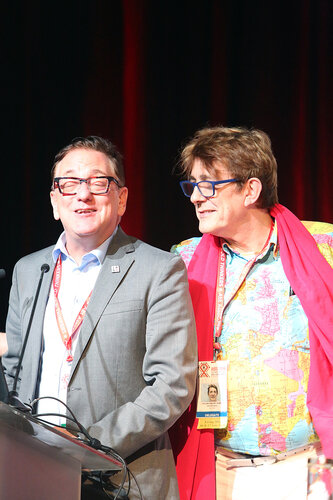 21st International AIDS Conference (AIDS 2016), Durban, South Africa.
AIDS 2016 Pre-Conference Report Back (FRSS02)
Friday 22nd July 2016 : Venue - Durban ICC - Session Room 7
Kevin Osborne and Julian Vincent Hows
Photo©International AIDS Society/Abhi Indrarajan