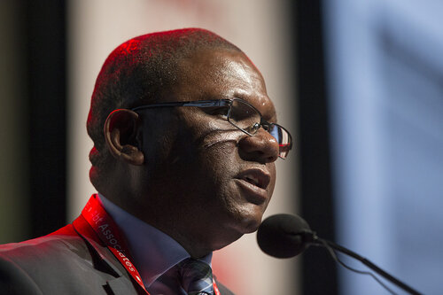 21st International AIDS Conference (AIDS 2016), Durban, South Africa.
How do we get there? (FRPL01)
Award Presentation: Global Pediatric Antiretroviral Commitment-to-Action 
Luiz Loures, UNAIDS, Switzerland speaks, 21 July, 2016.
Photo©International AIDS Society/Rogan Ward