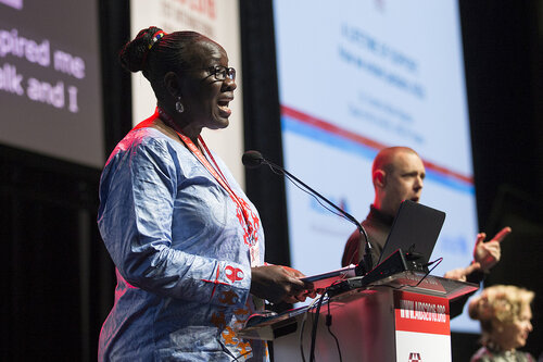 21st International AIDS Conference (AIDS 2016), Durban, South Africa.
How do we get there? (FRPL0103)
A Lifetime of Support: How We Ended Paediatric AIDS 
Dorothy Mbori-Ngacha, UNICEF, Nigeria speaks, 21 July, 2016.
Photo©International AIDS Society/Rogan Ward