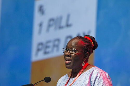 21st International AIDS Conference (AIDS 2016), Durban, South Africa.
How do we get there? (FRPL0103)
A Lifetime of Support: How We Ended Paediatric AIDS 
Dorothy Mbori-Ngacha, UNICEF, Nigeria speaks, 21 July, 2016.
Photo©International AIDS Society/Rogan Ward