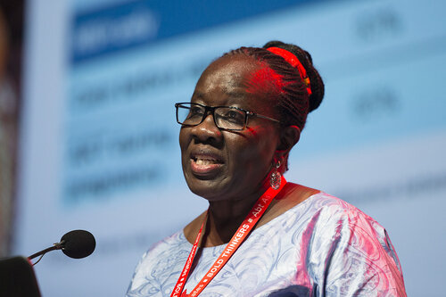 21st International AIDS Conference (AIDS 2016), Durban, South Africa.
How do we get there? (FRPL0103)
A Lifetime of Support: How We Ended Paediatric AIDS 
Dorothy Mbori-Ngacha, UNICEF, Nigeria speaks, 21 July, 2016.
Photo©International AIDS Society/Rogan Ward