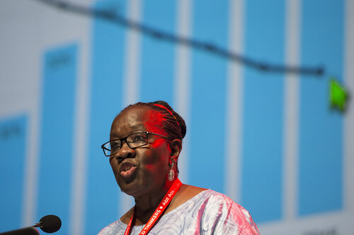 21st International AIDS Conference (AIDS 2016), Durban, South Africa.
How do we get there? (FRPL0103)
A Lifetime of Support: How We Ended Paediatric AIDS 
Dorothy Mbori-Ngacha, UNICEF, Nigeria speaks, 21 July, 2016.
Photo©International AIDS Society/Rogan Ward