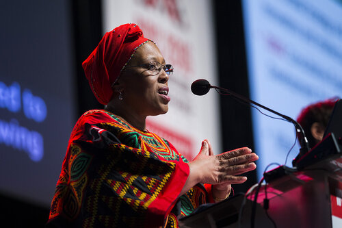 21st International AIDS Conference (AIDS 2016), Durban, South Africa.
How do we get there? (FRPL0104)
Essential Medicines, Intellectual Property and Access 
Precious Matsotso, Department of Health, South Africa speaks, 21 July, 2016.
Photo©International AIDS Society/Rogan Ward