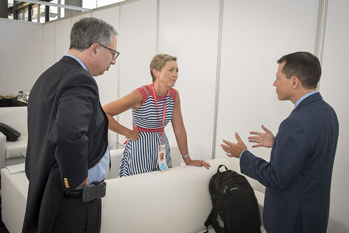 21st International AIDS Conference (AIDS 2016), Durban, South Africa.
Photo shows backstage before the Friday Plenary.
Photo©International AIDS Society/Steve Forrest/Workers' Photos