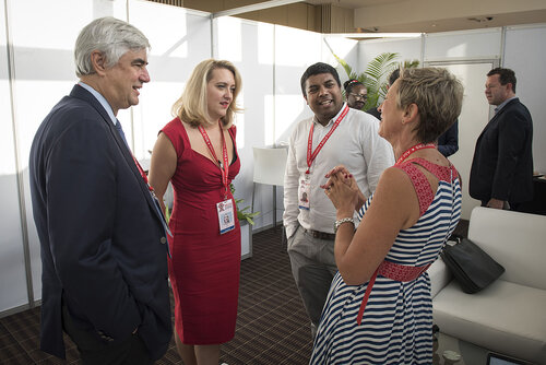 21st International AIDS Conference (AIDS 2016), Durban, South Africa.
Photo shows backstage before the Friday Plenary.
Photo©International AIDS Society/Steve Forrest/Workers' Photos
