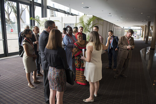 21st International AIDS Conference (AIDS 2016), Durban, South Africa.
Photo shows backstage before the Friday Plenary.
Photo©International AIDS Society/Steve Forrest/Workers' Photos
